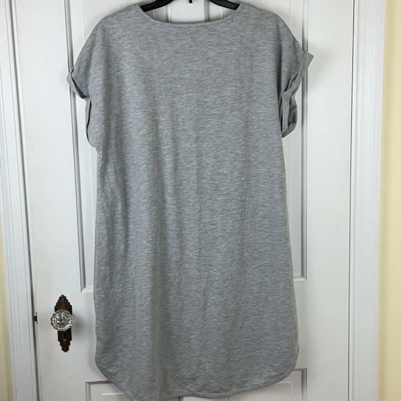 Disney Beauty & The Beast Je T’ Adore Gray Graphic Nightgown Sleep Shirt - Picture 5 of 7